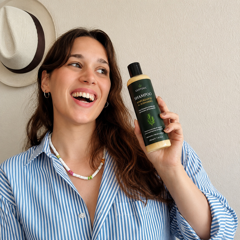 Cliente Luxyduc con Olio al Cyperus Rotundus