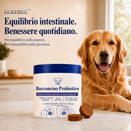 LUXYDUC™ Bocconcini Probiotici Morbidi per Cani Clinicamente Studiati.